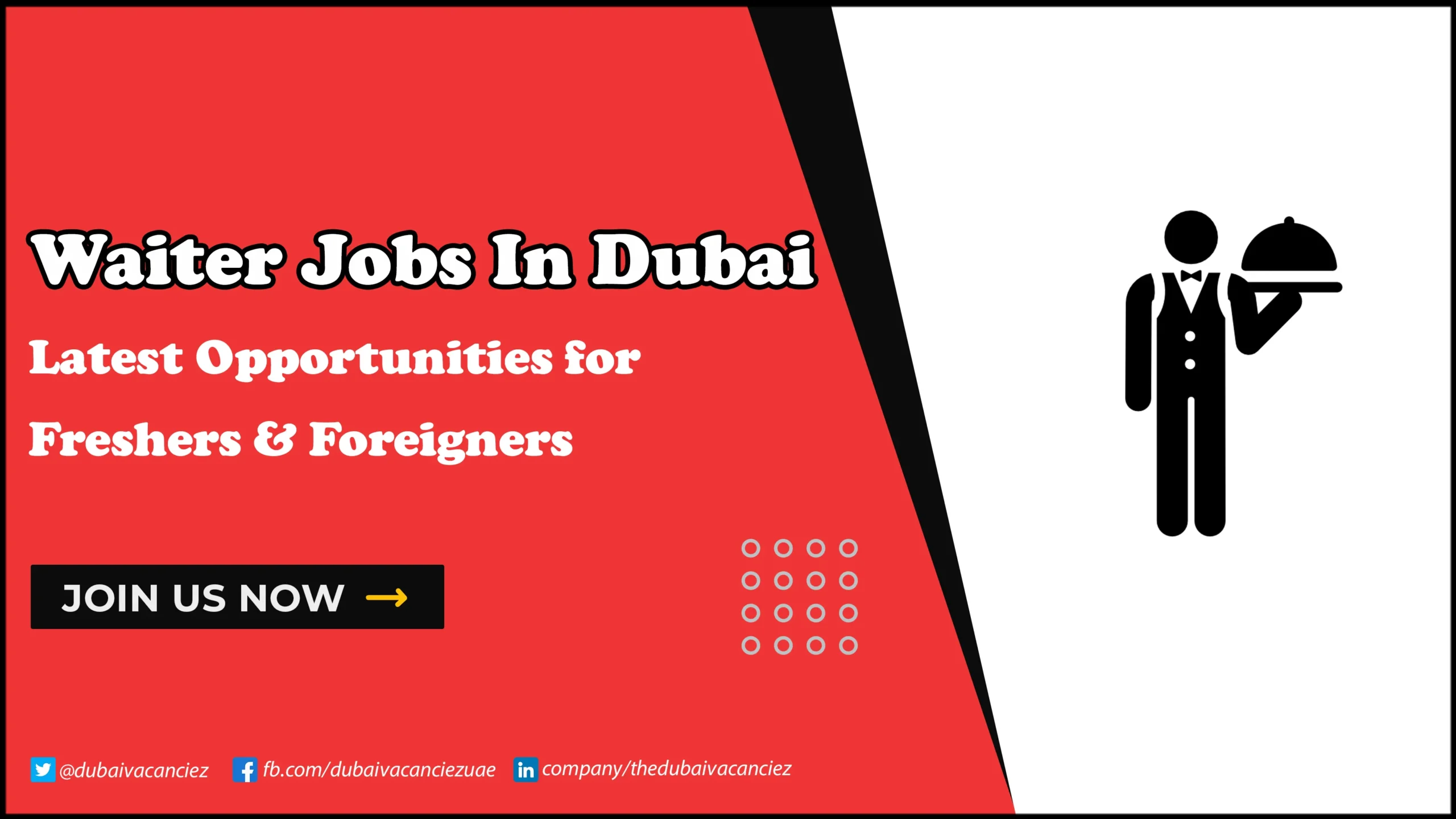 Waiter Jobs in Dubai
